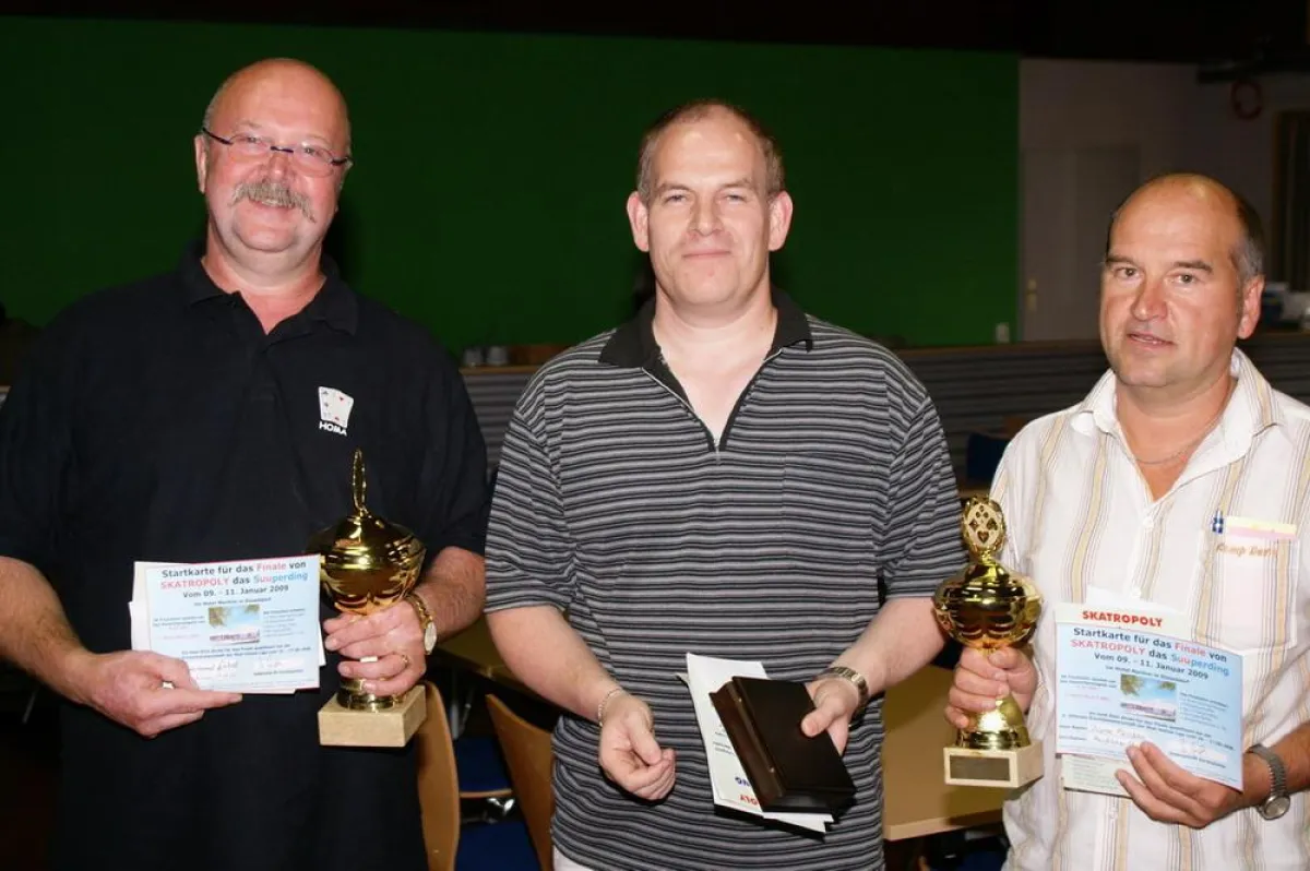 Bernd Zink (Mitte), Raimund Gintzel (l.), Dieter Paschke (r.)