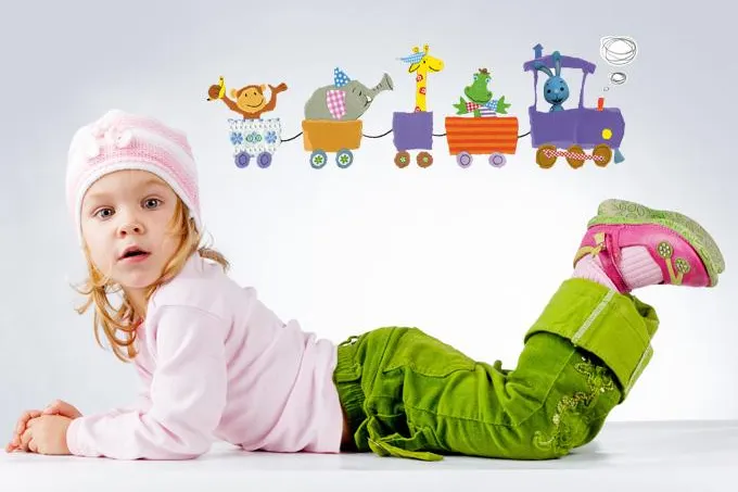 Bild: Wandtattoo KiKANiNCHEN – der blaue TV-Star vom Kinderkanal als Wanddekoration