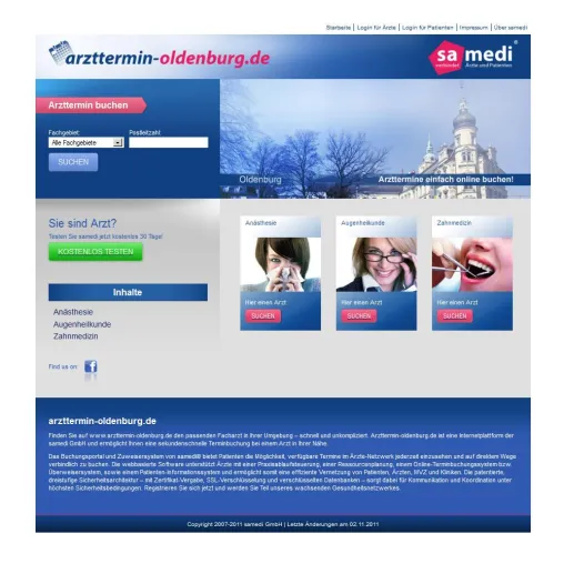 Bild: In Oldenburg können Arzttermine nun auch online gebucht werden