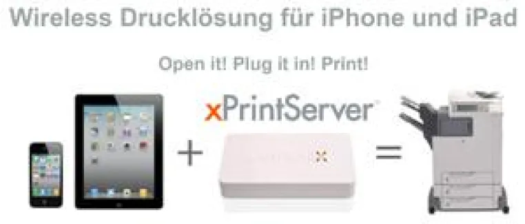 Bild: Wireless Drucklösung für iPhone und neues iPad