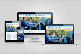 Bild: MODERN UND PROFESSIONELL – DER NEUE INTERNETAUFTRITT VON WECKER DRUCKLUFT IST ONLINE
