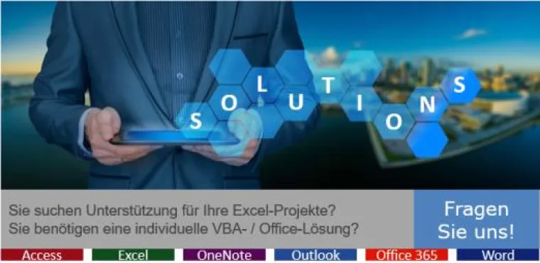 Unterstützung durch Excel-Inside Solutions Bild: Unterstützung durch Excel-Inside Solutions