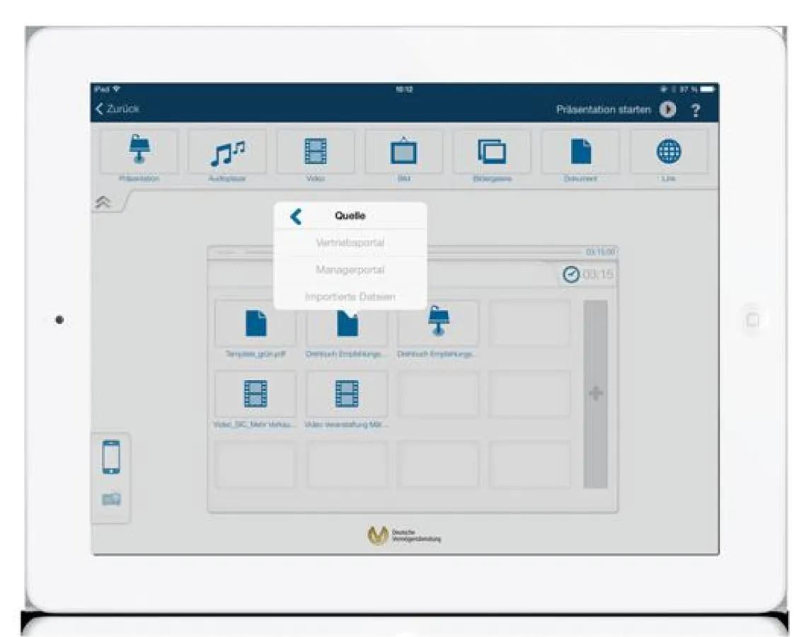 Deutsche Vermögensberatung nutzt Präsentations-App MMPresenter