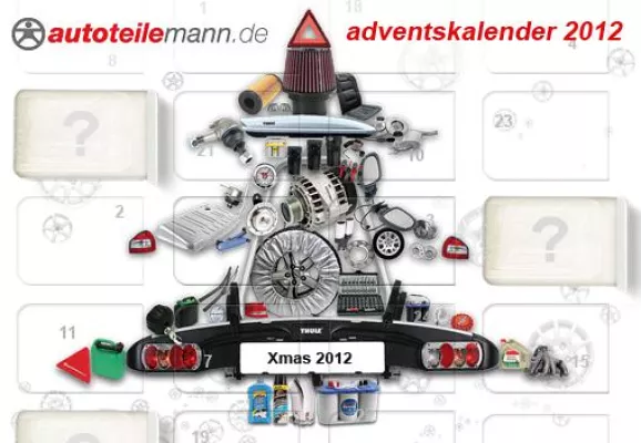 Bild: autoteilemann.de–Adventskalender: 24 Produkte rund ums Auto zu Weihnachten