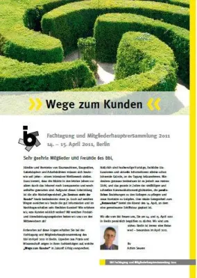 Bild: bbi - Fachtagung und Mitgliederhauptversammlung