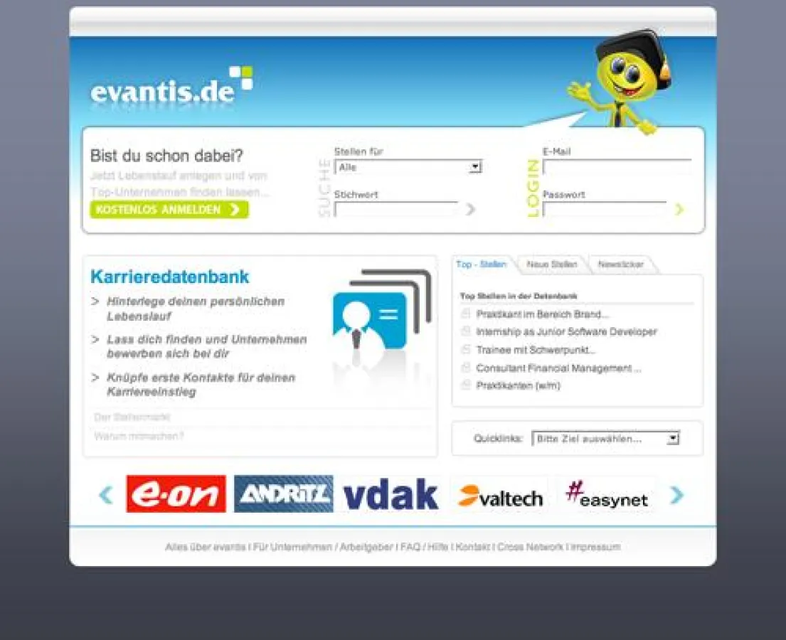 Neue Startseite - Evantis.de