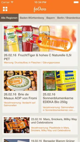 Bild: foOwa - Neue App warnt Verbraucher vor verunreinigten Lebensmitteln