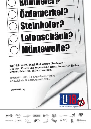 Özdemerkel, Müntewelle, Steinhofer... Imagekampagne für Jugendwahlinitiative U18 von united communications Bild: Özdemerkel, Müntewelle, Steinhofer... Imagekampagne für Jugendwahlinitiative U18 von united communications