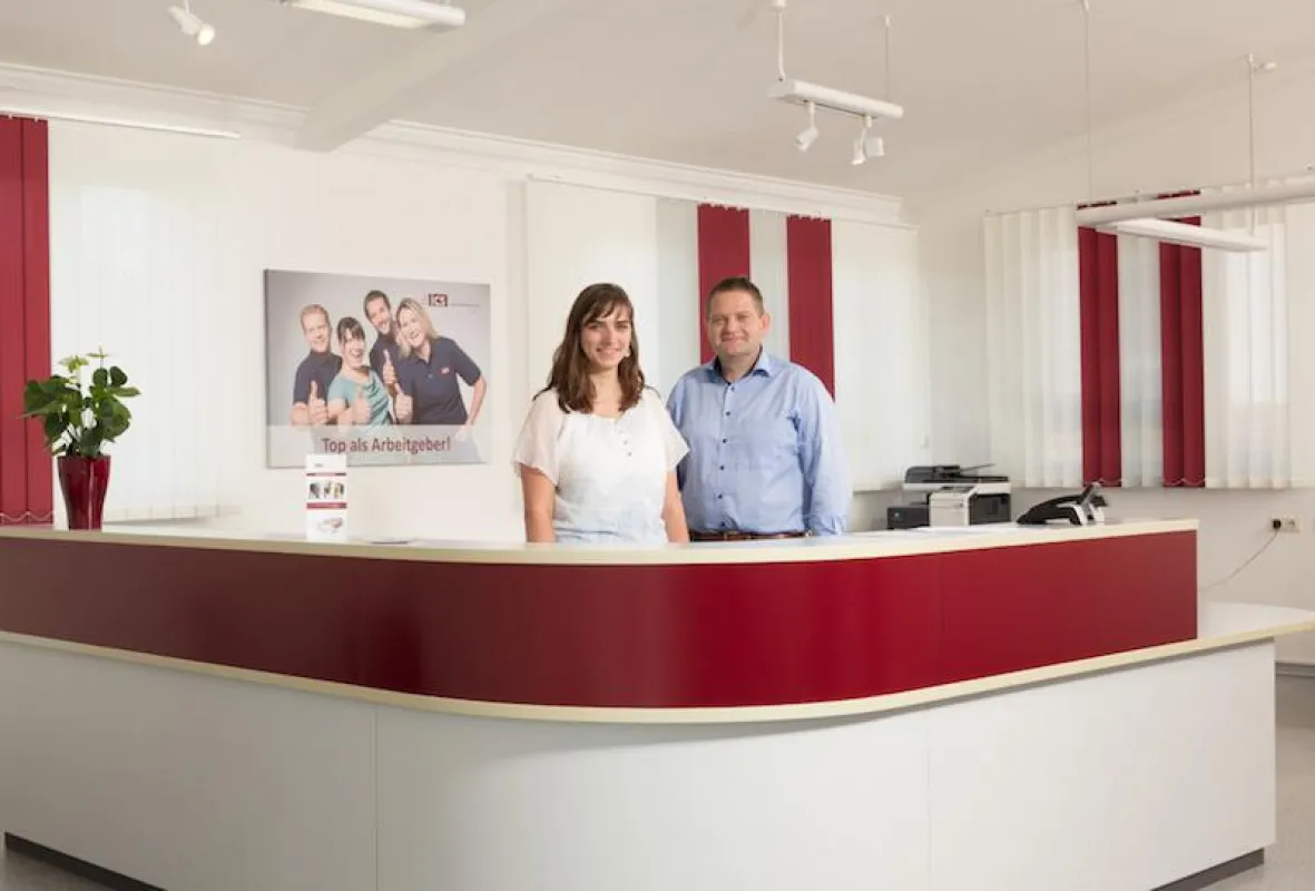 das ics-Team vor Ort: Christina Gulde und Thomas Kretzer