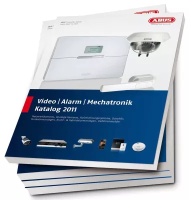 Bild: Über 190 starke Seiten – der neue ABUS Security-Center Video, Alarm & Mechatronik Katalog 2011