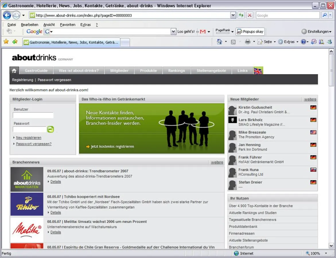 about-drinks.com - Trendbarometer 2007