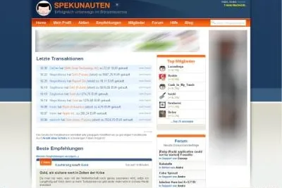 Bild: Spekunauten.de veröffentlicht als erste Börsen-Community Deutschlands die echten Trades ihrer Mitglieder