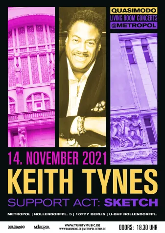 Bild: Quasimodo Living Room Concerts @ Metropol presents: KEITH TYNES & BIG BAND