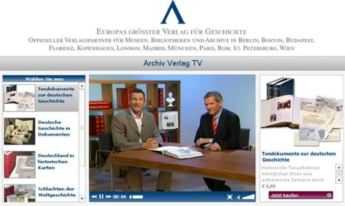 Videoplayer von Archiv-Verlag