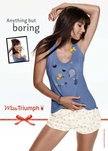 Bild: „Tweety by Miss Triumph“ – Der kleine Kanarienvogel schmückt eine exklusive Homewear Kollektion von Triumph