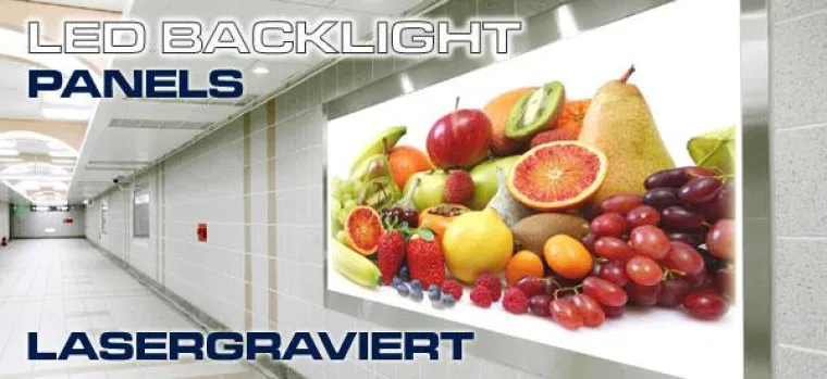 Bild: LED Backlight Panels – Lasergraviert