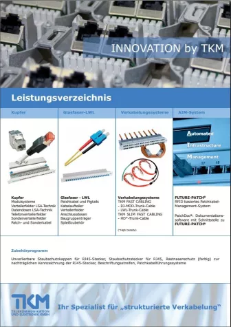 Bild: Netzwerkplaner aufgepasst - TKM GmbH präsentiert ihr neues Leistungsverzeichnis