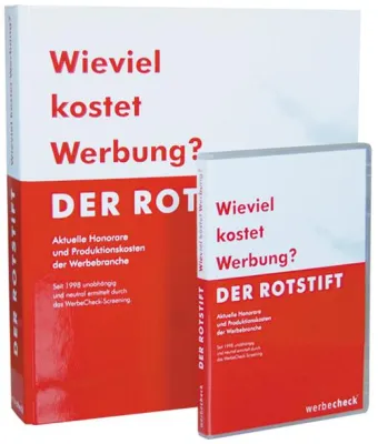 Bild: Die aktuellen Honorare und Produktionskosten der Werbebranche - der ROTSTIFT 2010 ist ab sofort erhältlich