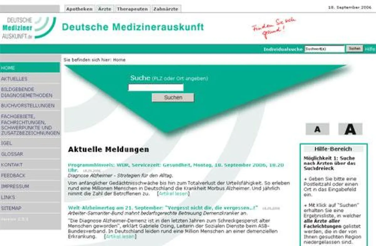 Deutsche Medizinerauskunft