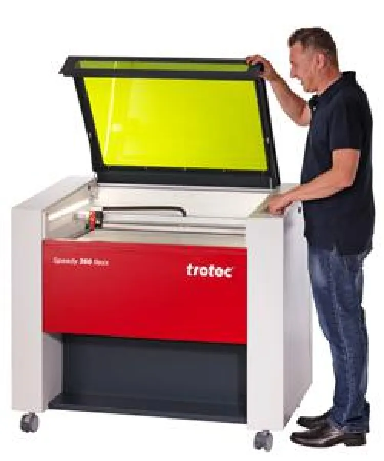 Der neue Speedy 360 auf  den Trotec Lasertagen in Leipzig