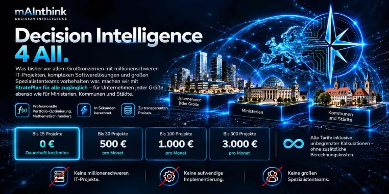 Decision Intelligence 4 All: mAInthink macht mathematische Investitionsoptimierung für alle zugänglich Bild: Decision Intelligence 4 All: mAInthink macht mathematische Investitionsoptimierung für alle zugänglich