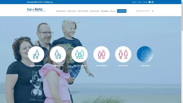 Bild: Relaunch aller Websites der Kur + Reha GmbH
