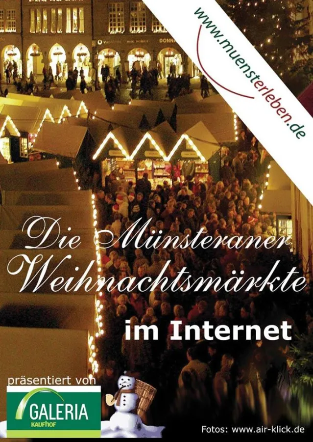 Münsteraner Weihnachtsmärkte online auf www.Muensterleben.de