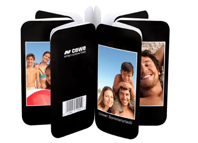 Bild: Presseinformation: CEWE phone album - Foto-Leporello im iPhone Format