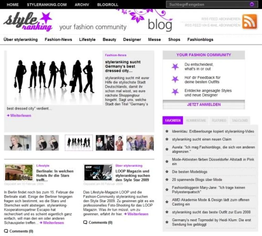 Bei styleranking wird Germany's best dressed city gesucht