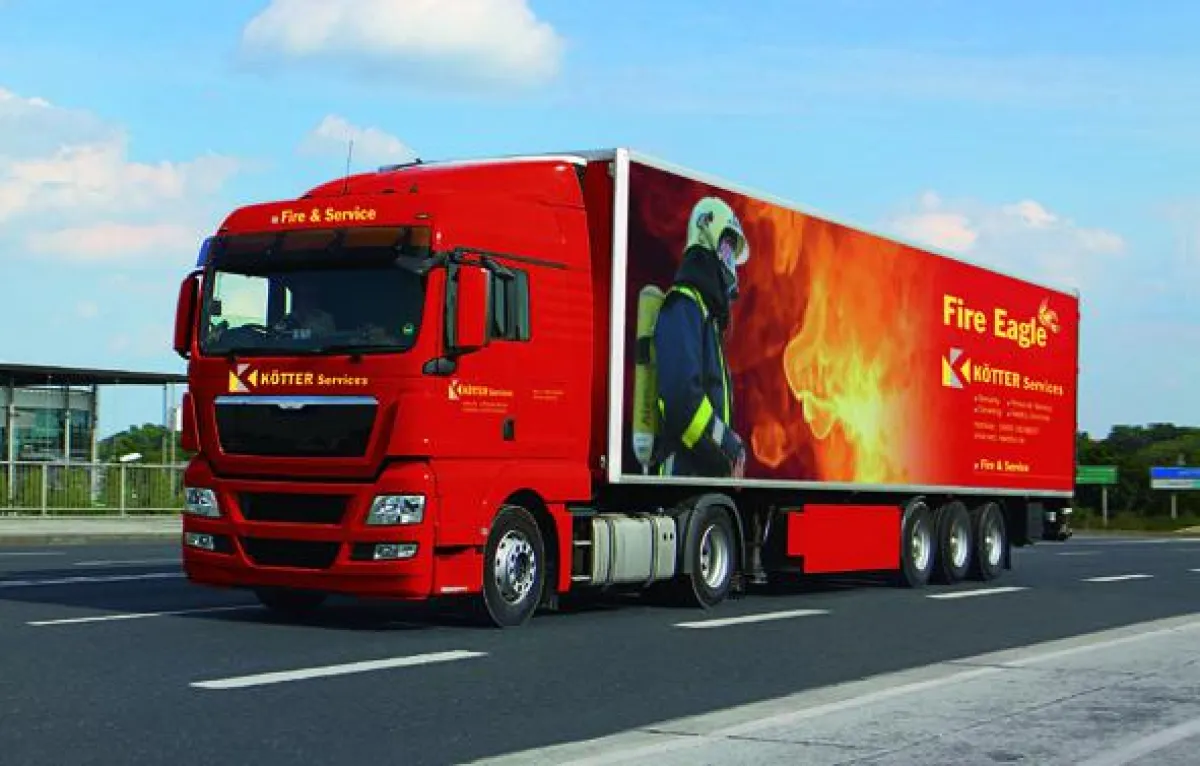 Der neue mobile Brandsimulator von KÖTTER Fire & Service.