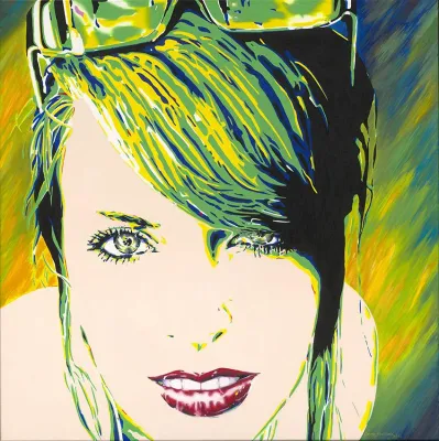 Bild: CAROLA PASCHOLD nimmt an der Ausstellung GRÜN Part II, in der Galerie Überlingen am Bodensee, teil.