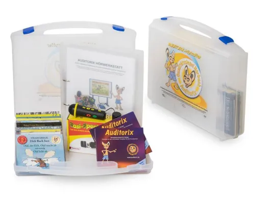 Bild: AUDITORIX und ekz präsentieren Hörkoffer für Bibliotheken zur Hörbildung und Zuhörförderung in Grundschulen