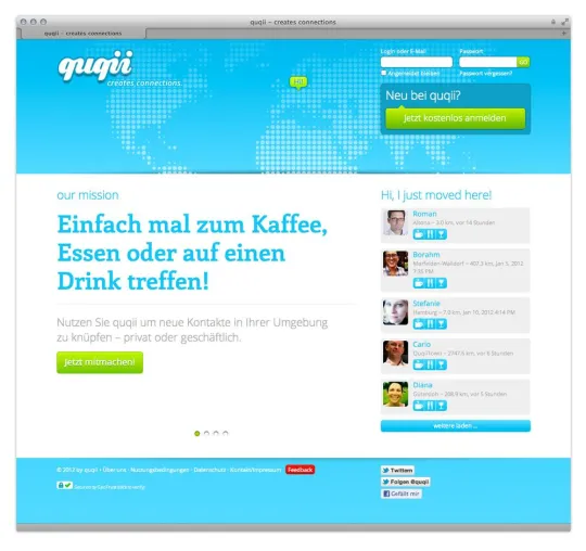 quqii.com - einfach mal zum Kaffee treffen - privat oder geschäftlich Bild: quqii.com - einfach mal zum Kaffee treffen - privat oder geschäftlich