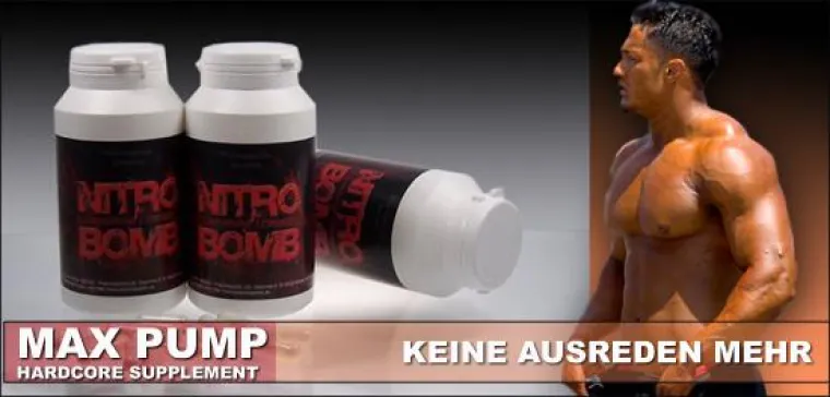 Bild: Pharmasports Nitro Bomb, breite Schultern und ein starker Bizeps