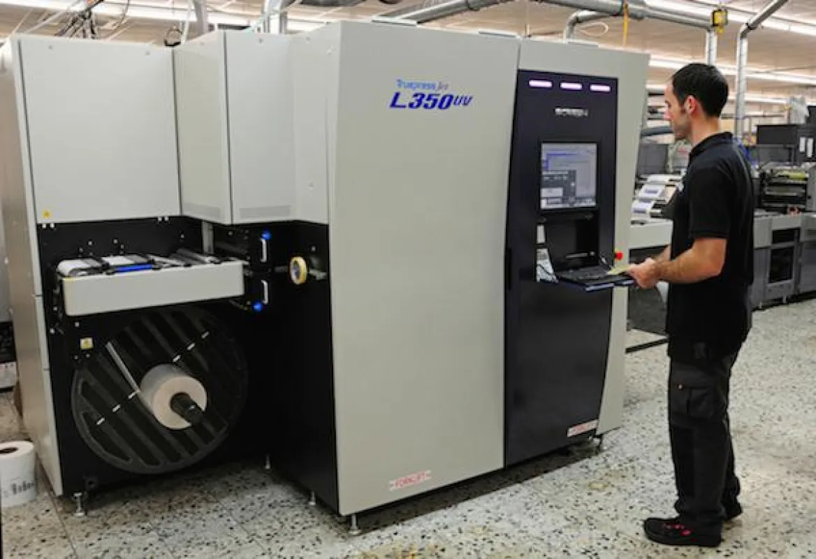 Die Screen Truepress JetL350UV ist aktuell die Nr. 1 der digitalen Etikettenproduktion.