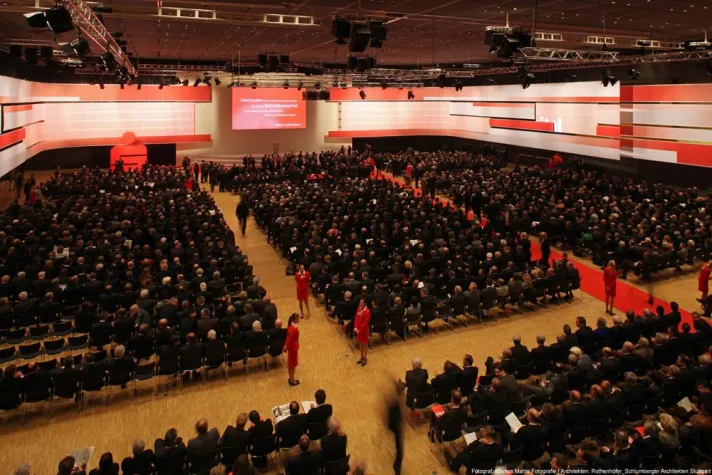 Bild: Deutscher Sparkassentag 2010, Stuttgart: ICT Medientechnik visualisiert Finanzmarktfakten