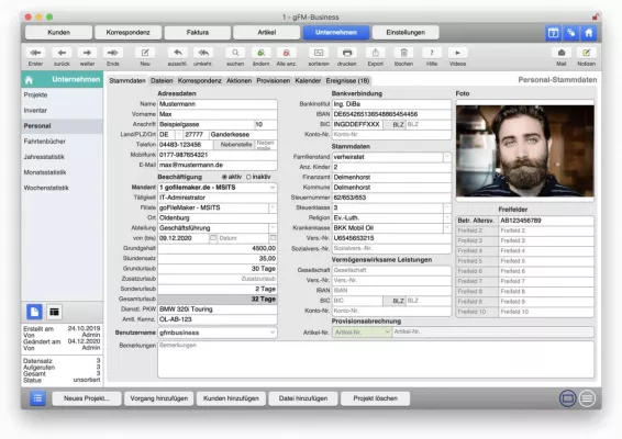 Bild: gFM-Business 5.0 ERP-Software für Mac, Windows und iOS mit neuen Funktionen