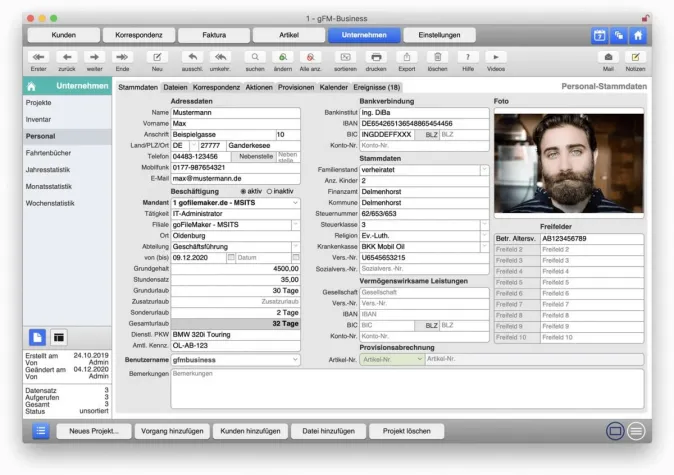 gFM-Business 5.0 ERP-Software für Mac, Windows und iOS mit neuen Funktionen Bild: gFM-Business 5.0 ERP-Software für Mac, Windows und iOS mit neuen Funktionen