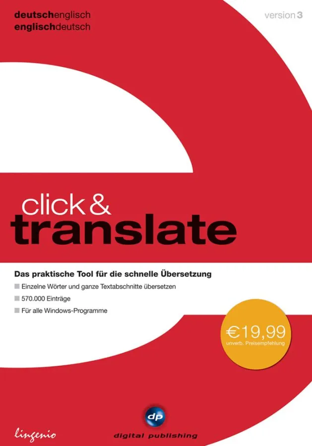 click&translate 3 von dp - Das praktische Tool für die schnelle Übersetzung