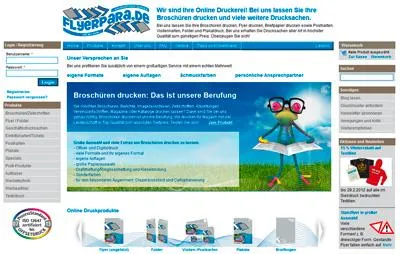 Bild: Neues Design von Flyerpara.de ist online