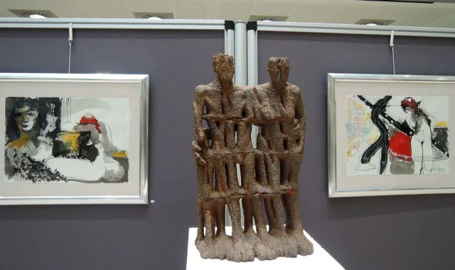 Bild: In Sparkasse Koblenz Ausstellung der Kunstakademie Rheinland eröffnet