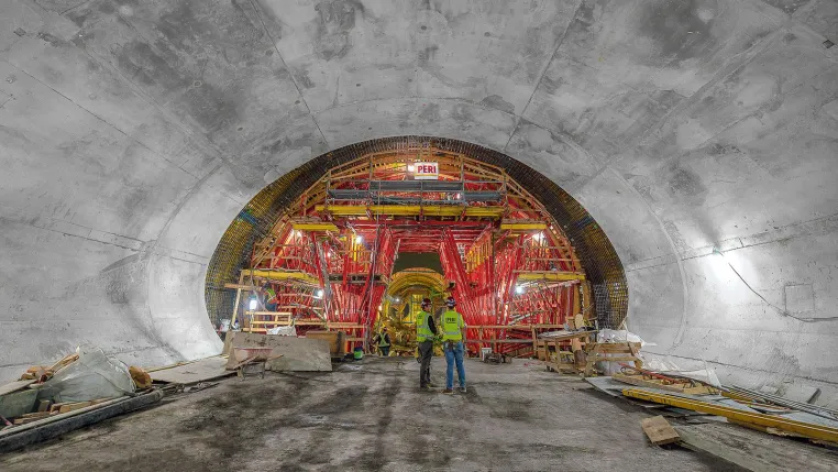 Bild: VARIOKIT Tunnelschalungslösung tief im Herzen der Golden City