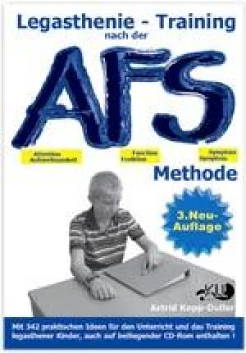 Bild: 3. Auflage der "Legasthenie-Bibel" - ein Arbeitsbuch inkl. CD-Rom zum Legasthenie-Training nach der AFS-Methode