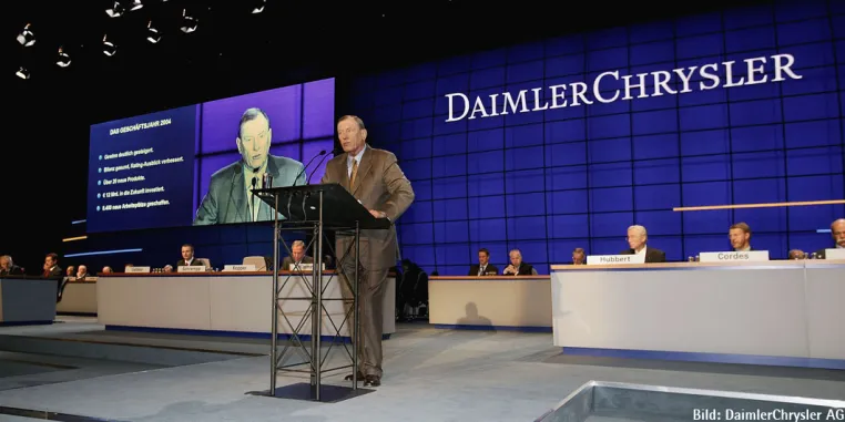 Bild: DaimlerChrysler Hauptversammlung 2005, Berlin: Premiumtechnik für Premiummarken