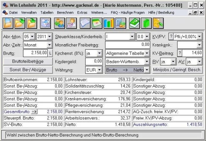 Bild: Win LohnInfo 2011 kann ab sofort heruntergeladen werden