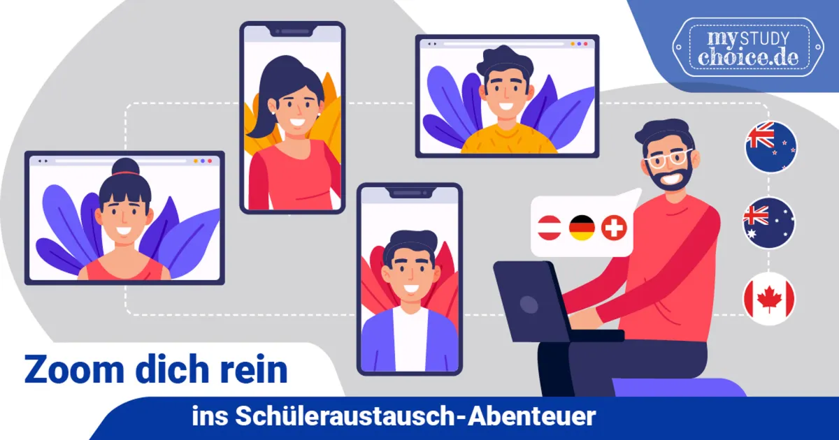 In 30 Minuten alles zum Auslandsjahr: Zoom-Veranstaltungen im September (© MyStudyChoice)
