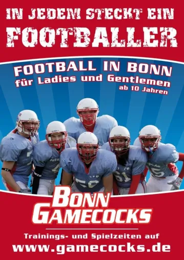 Ladies Football in Bonn - Bonn Gamecocks gründen ein Ladies Team Bild: Ladies Football in Bonn - Bonn Gamecocks gründen ein Ladies Team