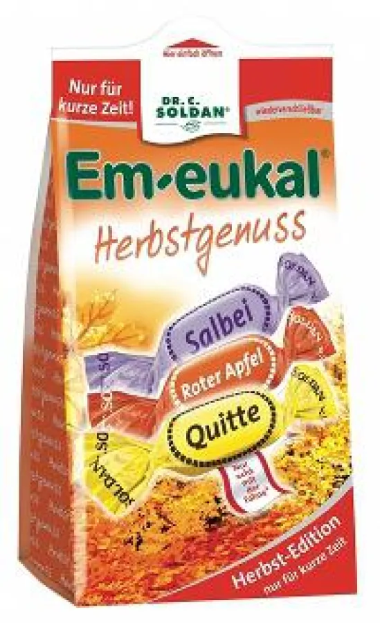 Der neue Em-eukal Herbstgenuss sorgt für dreifaches Rundumwohlgefühl.