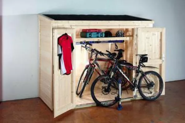 Bild: Endlich genug Platz für Fahrräder: Geräteschrank / Fahrradschuppen 20 D von Finnhaus Wolff