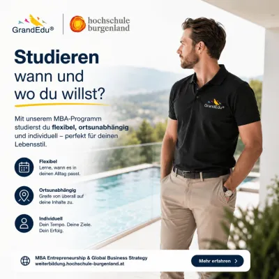 Bild: Studieren, wann und wo man will: Flexibler MBA verbindet Karriere, Führung und internationale Strategie